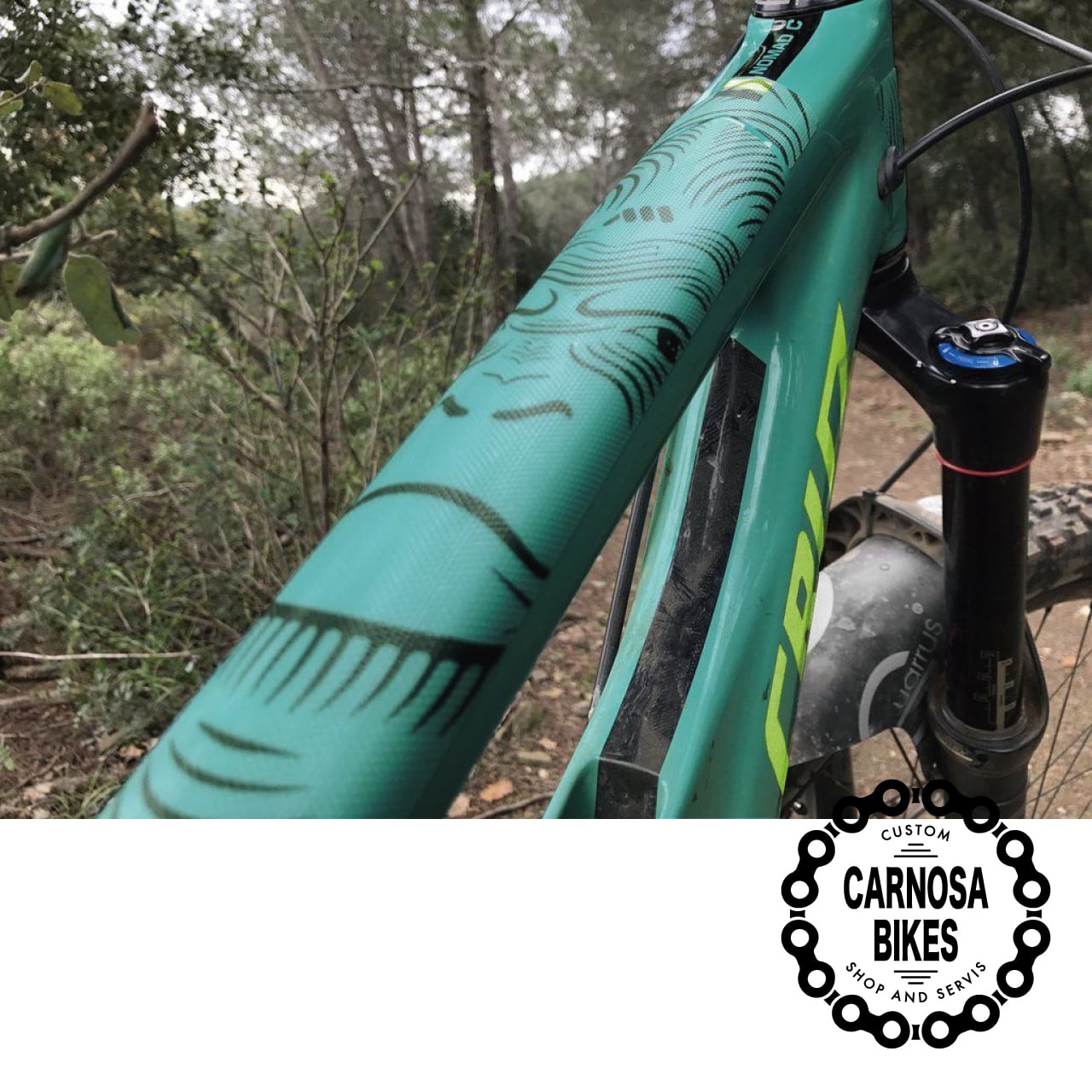 ALL MOUNTAIN STYLE】AMS Honeycomb Frame Guard [ハニカム フレーム