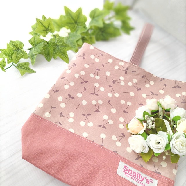 リクエスト品 ハンドメイド 入園入学準備 3点セット ぎっしりさくらんぼ サポート入園・入学セット さくらんぼ | スネイリーズ