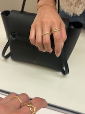 layered dot eternity ring