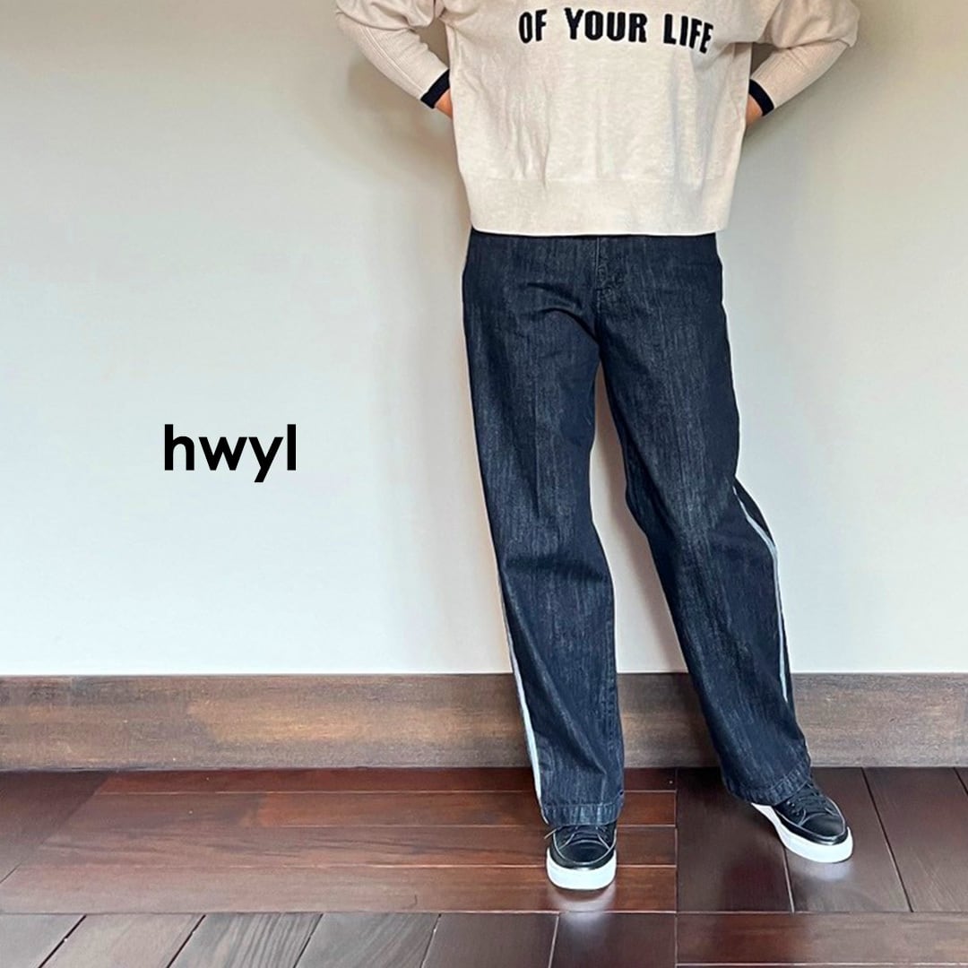 【hwyl】サイドラインデニム(452-86541)