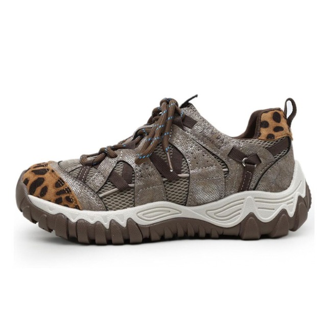 Mesh panel bicolor sneakers 2 colors　V3106