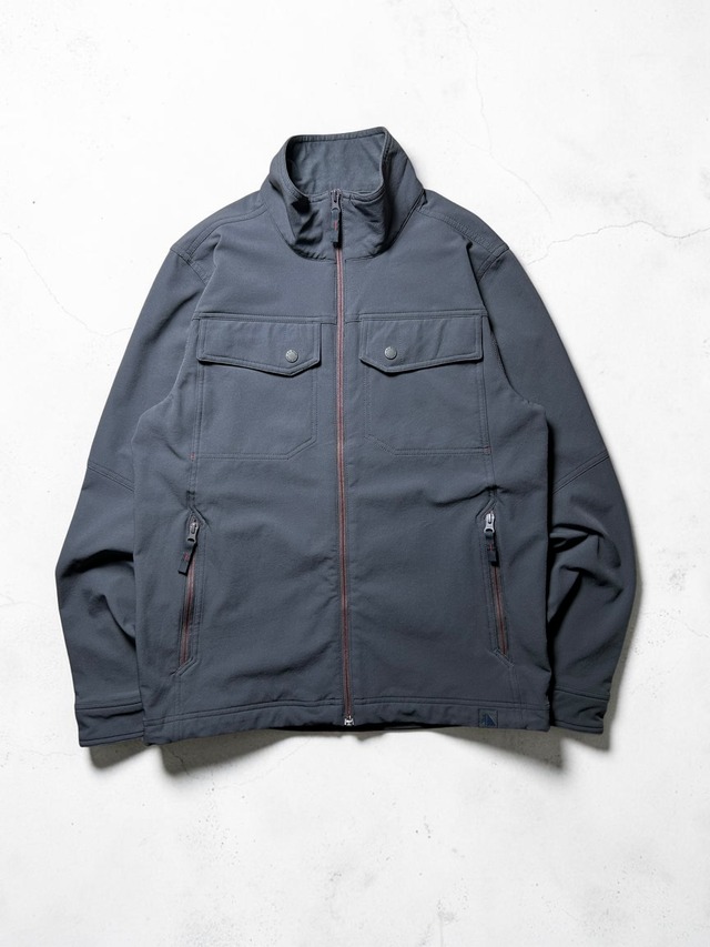 L.L.Bean Stretch Softshell Gray Full Zip Multi Pocket Outdoor Jacket