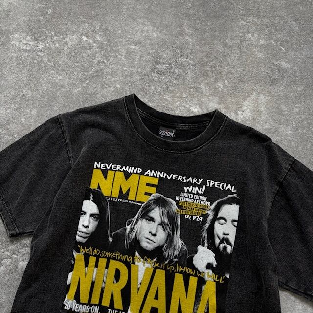 against】NIRVANA ニルヴァーナ 半袖Tシャツ バンドtee tシャツ