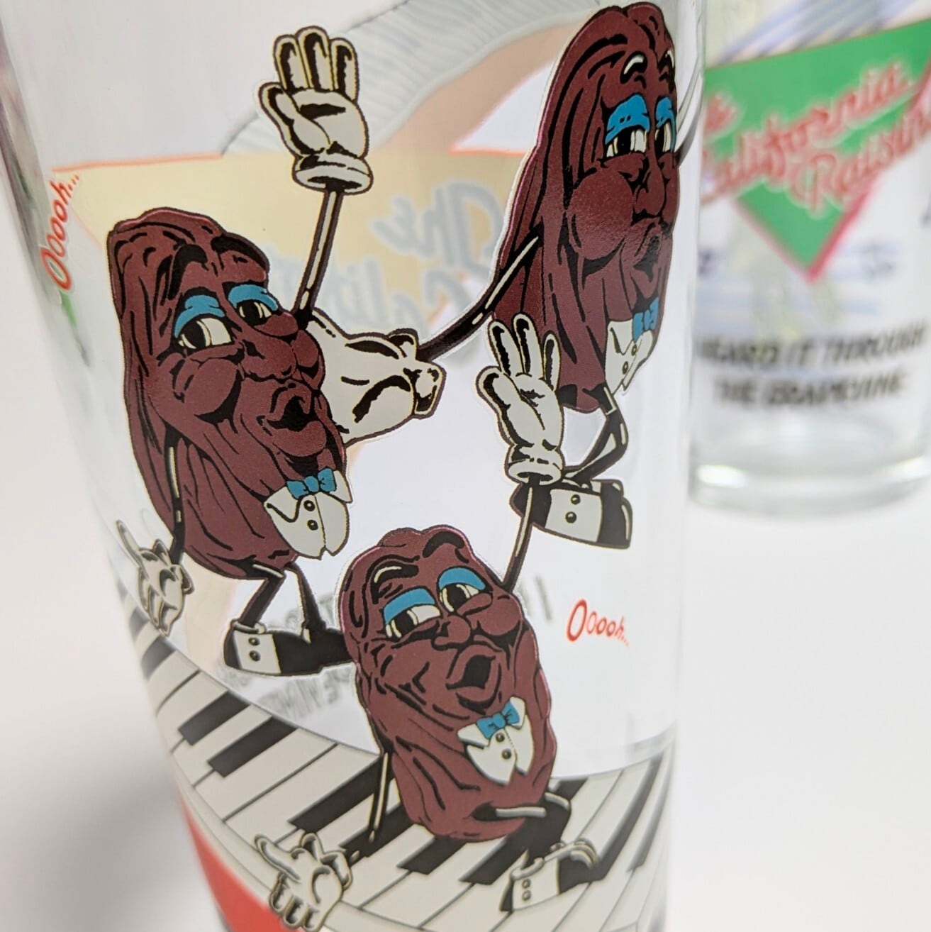 ♧【 AMERICAN PAIR GLASS / ペアグラス 】 『 California Raisins ( カリフォルニアレーズン ) 』ガラス / コップ / ペアグラスセット 〚アメリカン雑貨 アメトイ〛