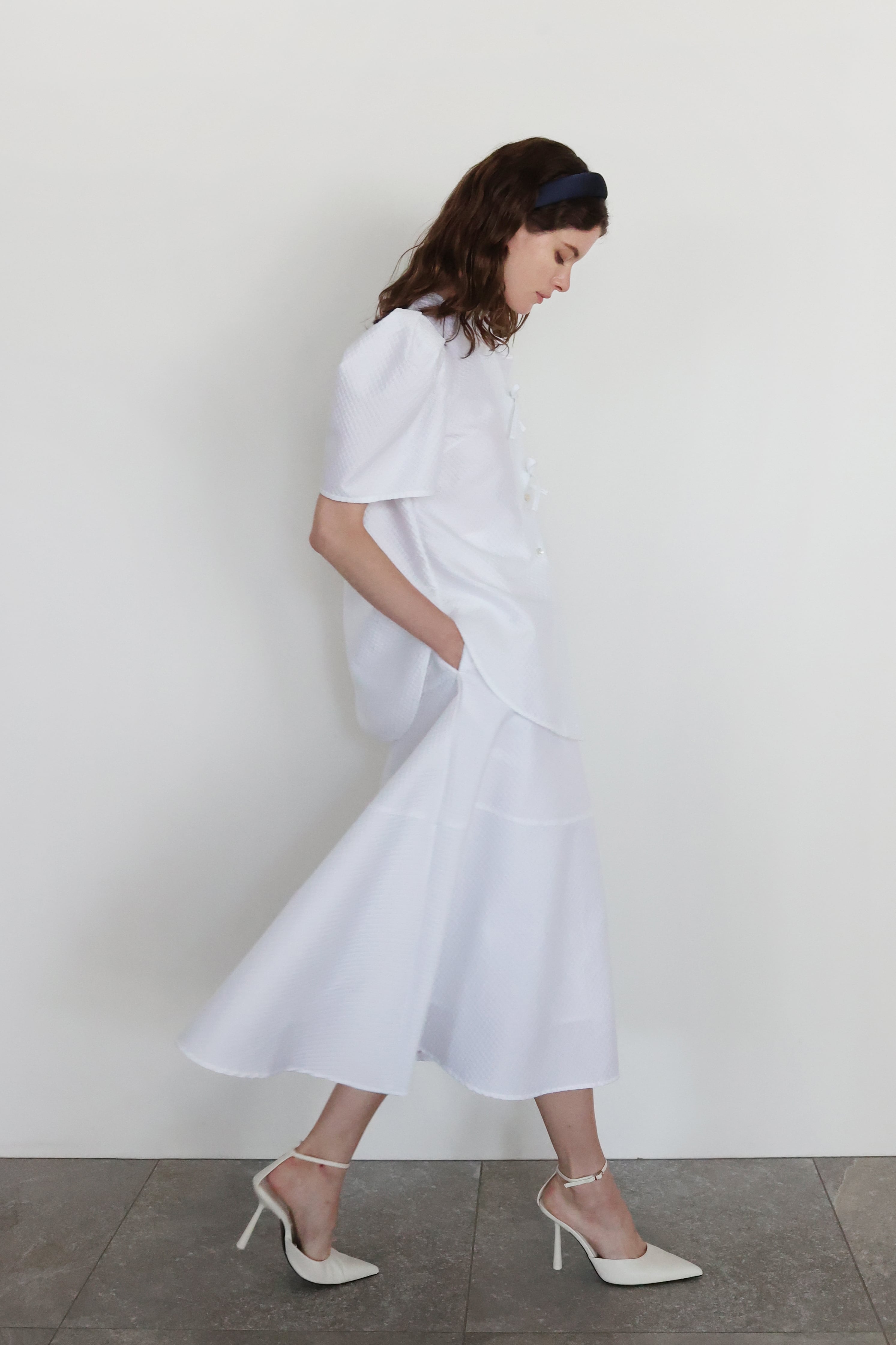 COUTURE BLOUSE WHITE | AMICA・kids