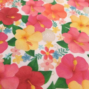 USAコットン BEACH RETREAT 海辺の休日 アロハ・フローラル/マルチカラー