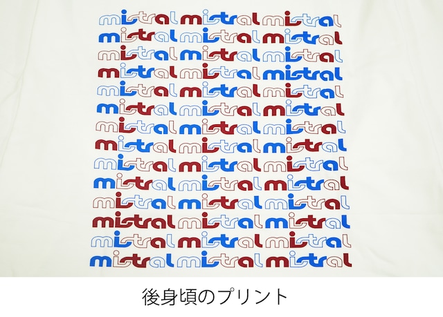 ミストラル オリジナルス【コットン長袖Tシャツ  - ジオメトリック -】WHITE
