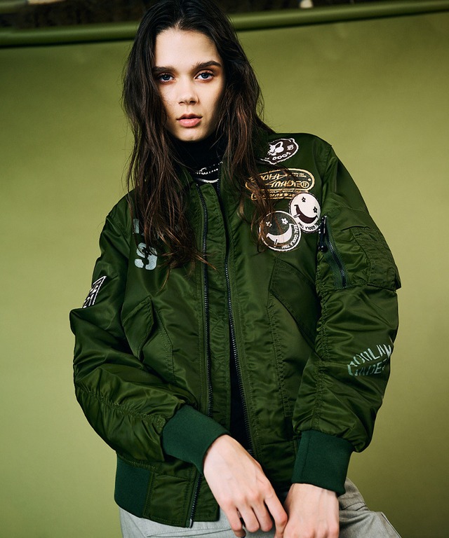 COOLA TM ペイントフライトジャケット (KHAKI)　CQ-49045