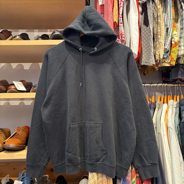 1980s TULTEX SWEAT PARKA BLK USA