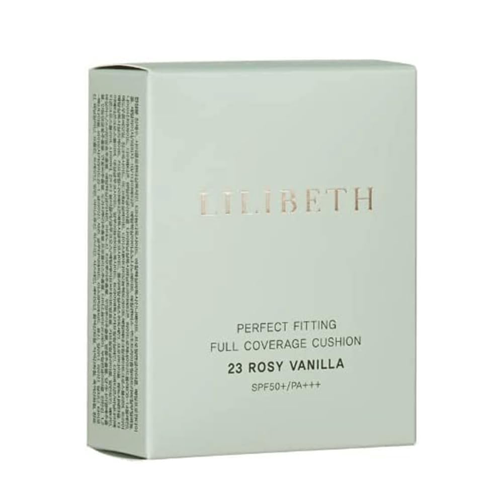 【新着特価】LILIBETH リリベス パーフェクトフィッティングフルカバレッジ クッションファンデーション リフィル ロージーバニラ ナチュラルベージュ 韓国コスメ SPF50+ PA+++ カバー力 くずれない 低刺激 高密着 インフルエンサーコスメ13.0 グラム