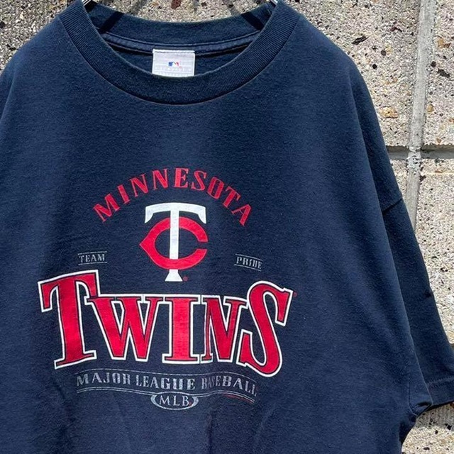 【XLサイズ】MLB公式もの ミネソタ ツインズ ゆったり大きめ 古着 Tシャツ