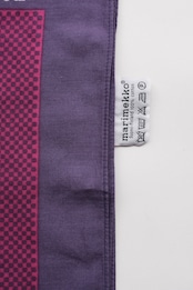 Marimekko smoky purple geometric cotton scarf
