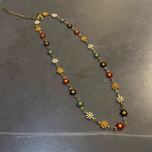 Multi-color Daisy Necklace(FD102)