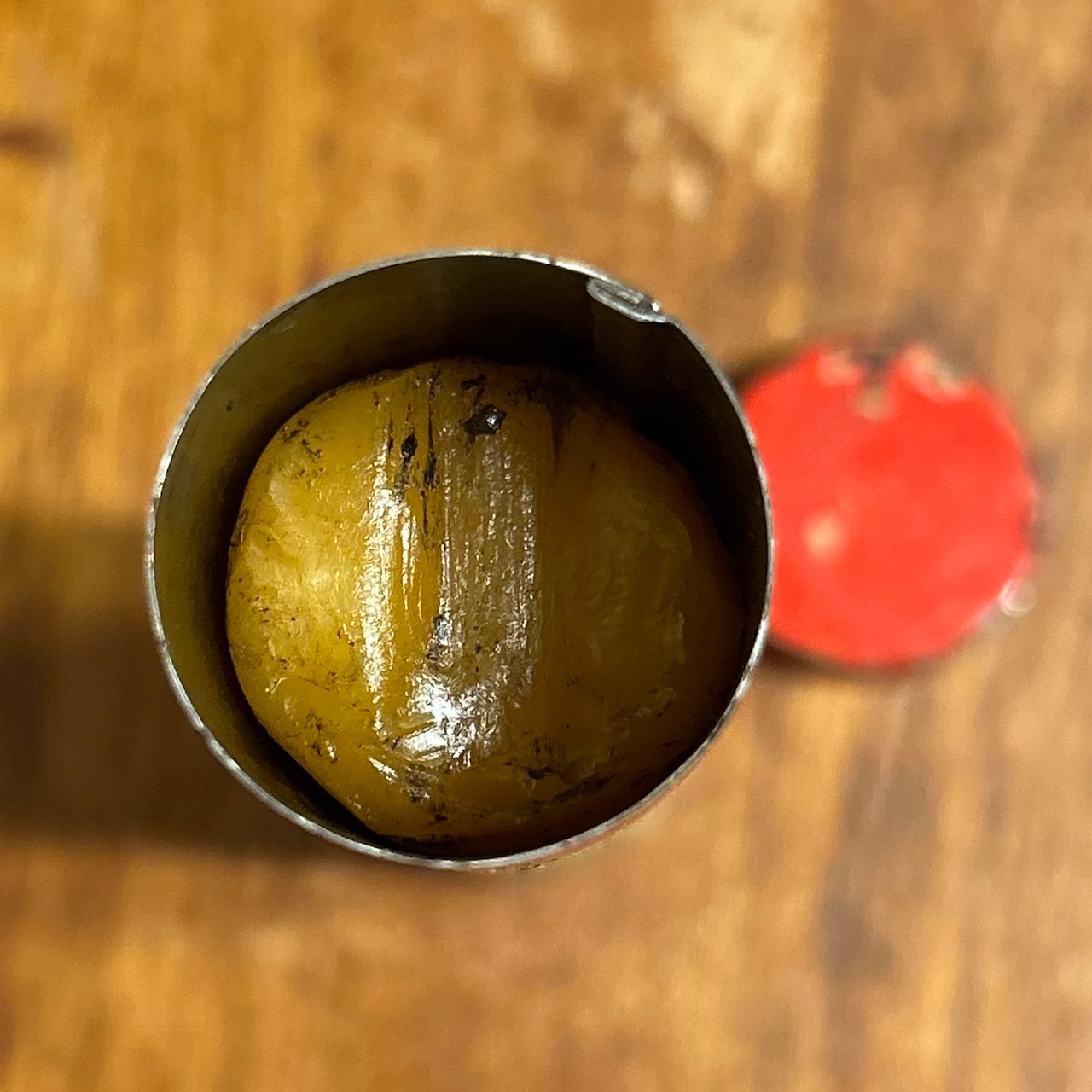 SHELL 固形潤滑油缶 RETINAX K OIL CAN 1940~1950年代 T-117