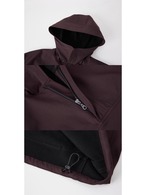 Conchoboe Pleated Half-Zip Hoodie