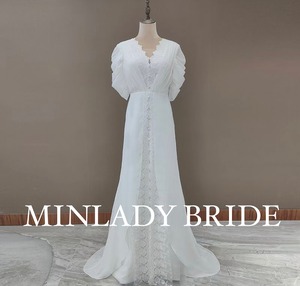 袖コンシャス ウェディングドレス