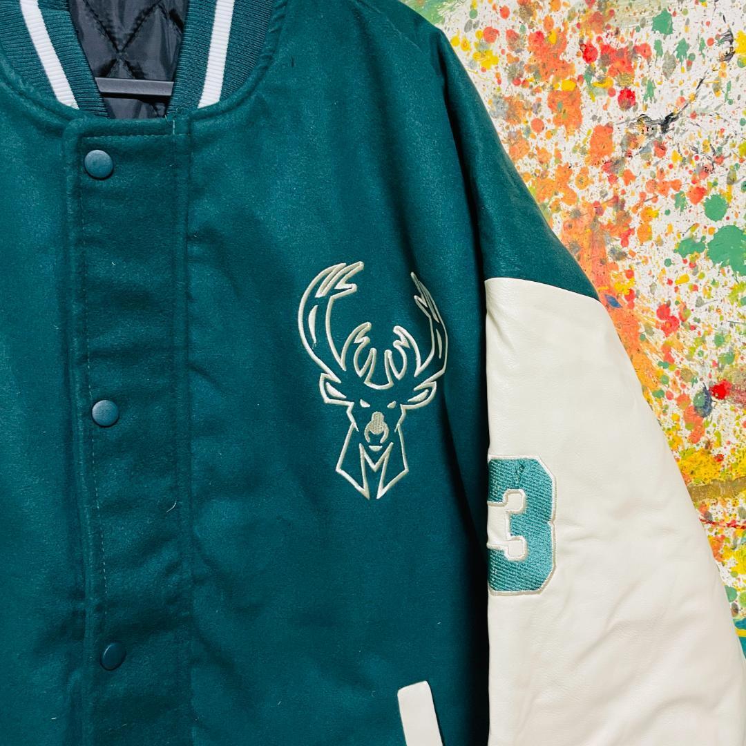 ミルウォーキー・バックス スタジャン ブルゾン バスケ NBA