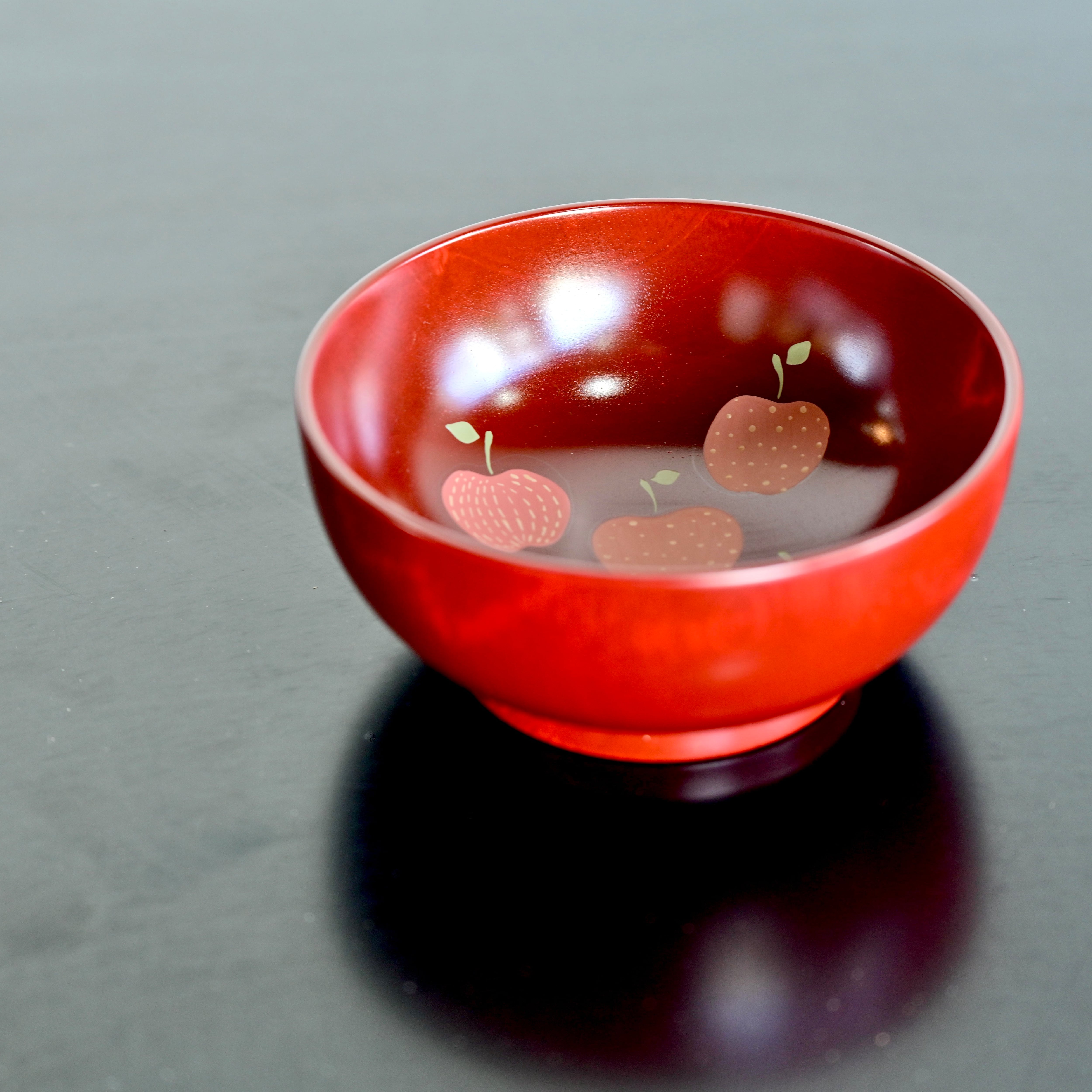 奥の麻衣子 絵漆こども椀(弁柄) / 2104150000335 | casa rua［カーサ