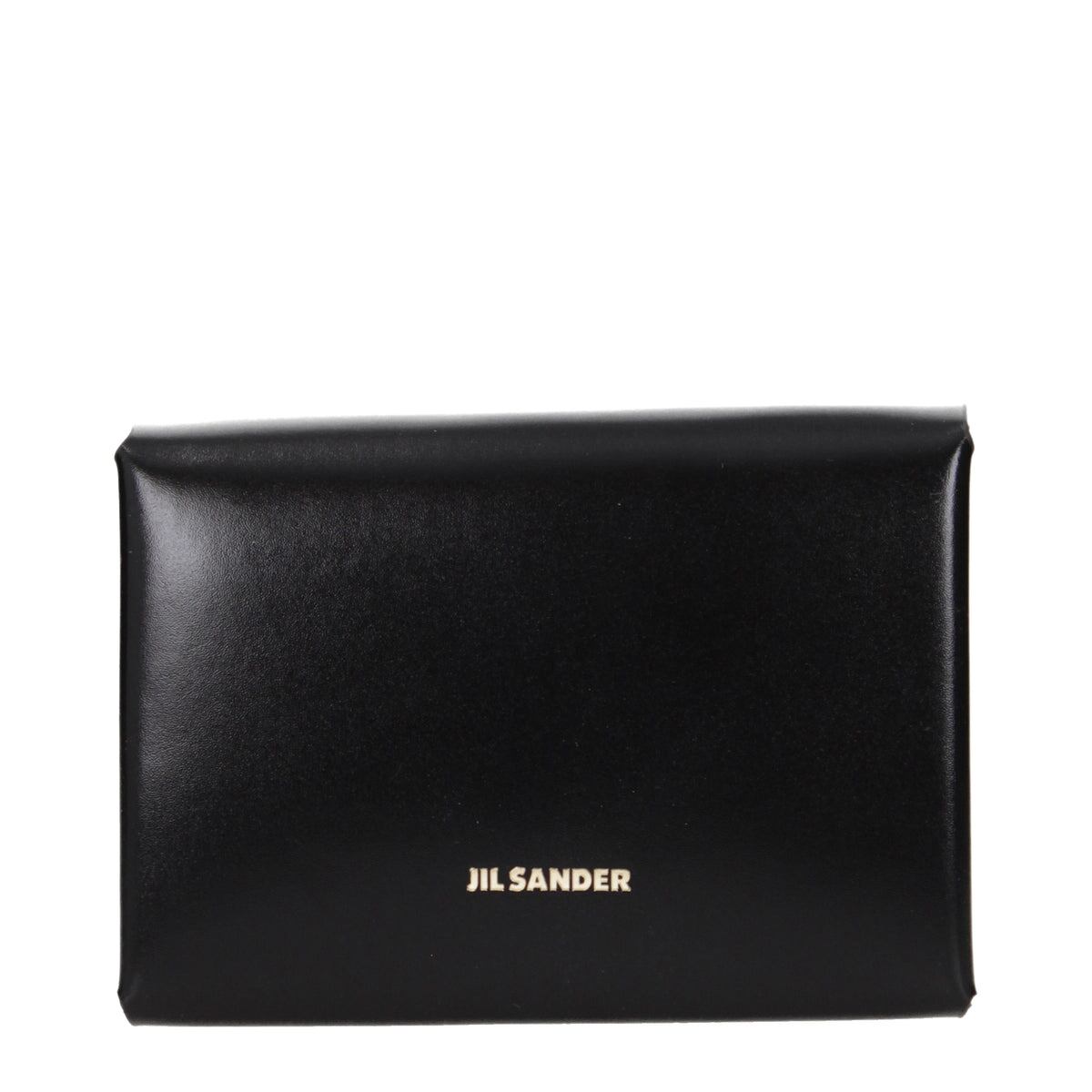 【新品】JIL SANDER ジルサンダー レディース 小物 レザー ブラック JSPU840170WUS69186V001