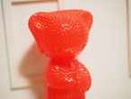 カラフルプラスチック ドイツのベア 赤いつぶつぶタイプ(目なし) 画像6