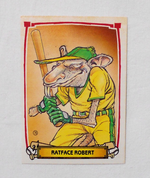 【NO.76A RATFACE ROBERT [BASEBALLS GREATEST GROSS OUTS STICKERS & BUBBLE GUM]】 LEAF ＜1988年
