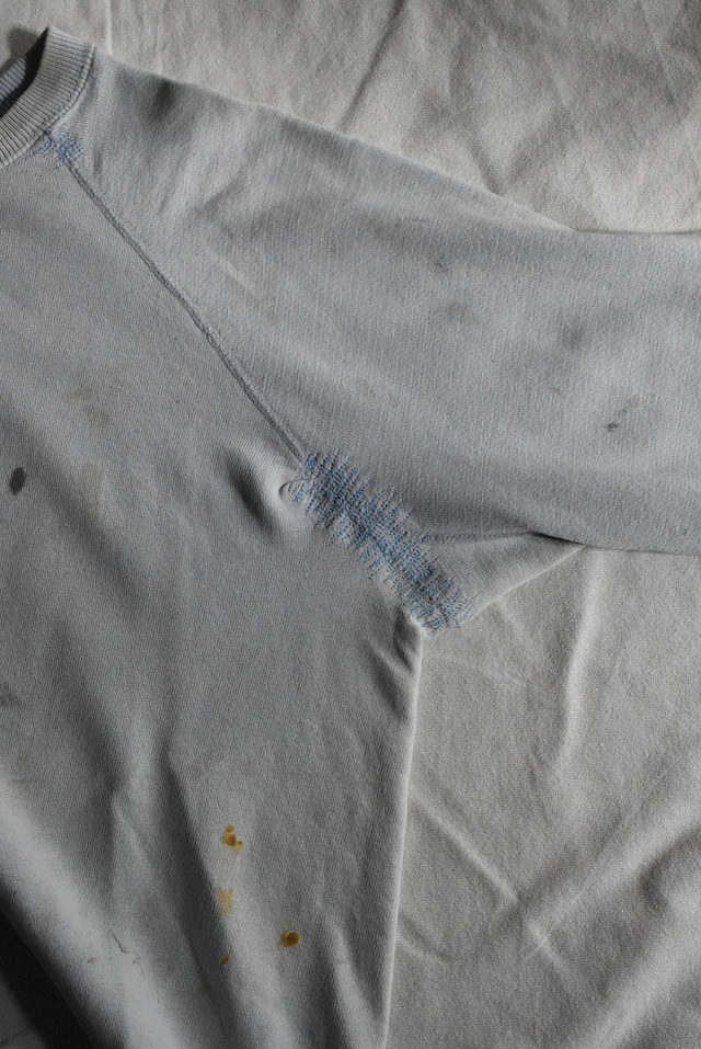 OK／60-70's "SPORTWEAR of Creslan and Cotton" raglan sleeve art paint sweat