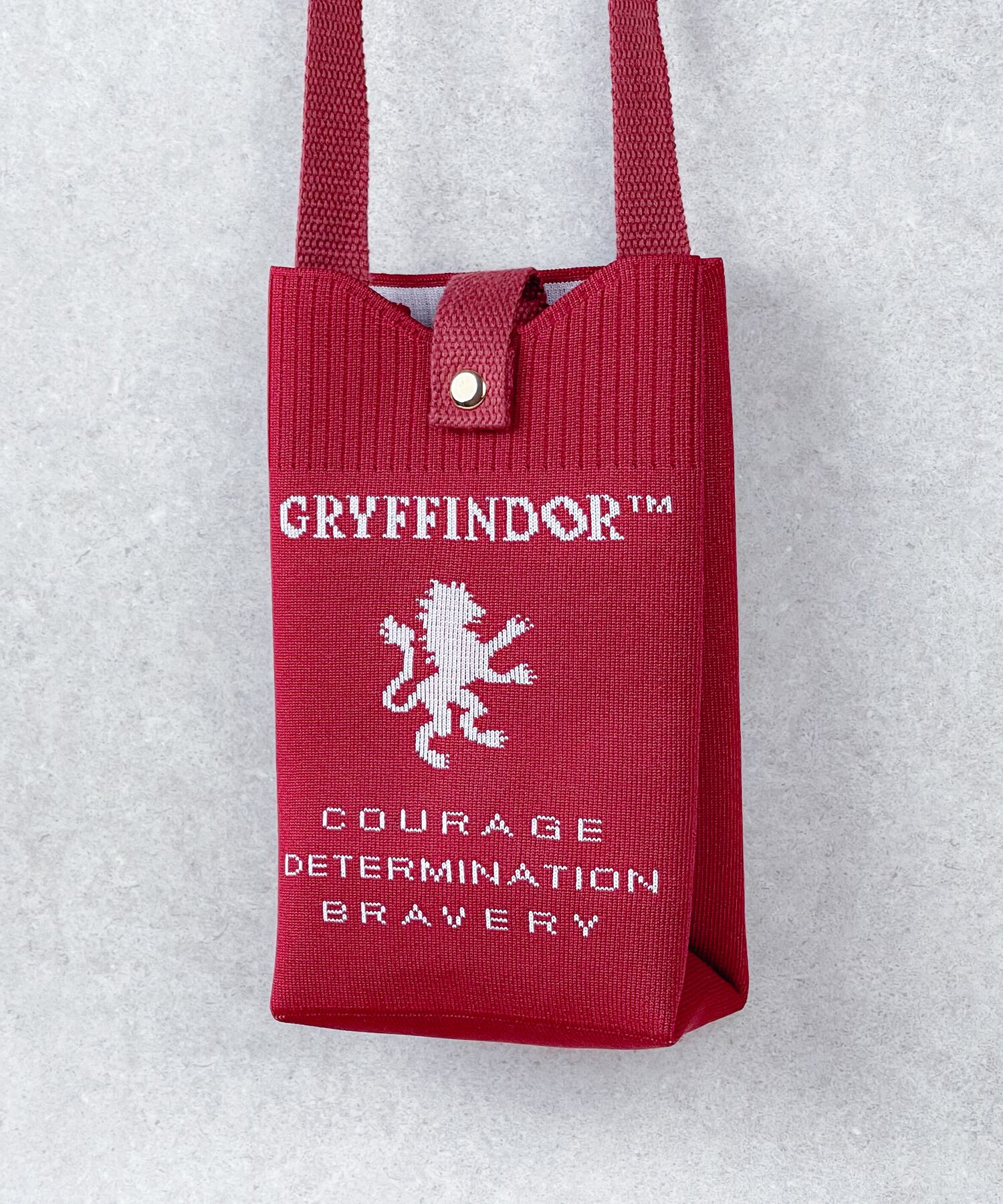 専用…マイリトルテイラートートバッグ プックリスマホショルダー…他 F251061_Harry Potter×Flapper 4寮エンブレムニットスマホショルダー