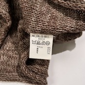 SHIPS JET BLUE シップスジェットブルー メランジ編み クルーネック コットン リネン混 サマーニット セーター サイズ S/ブラウン系