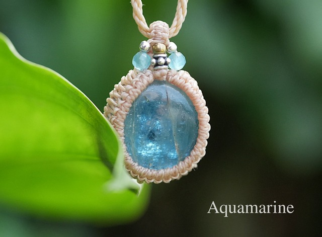 天然石 アクアマリン | Funky garuda(ファンキー・ガルーダ) マクラメ  
