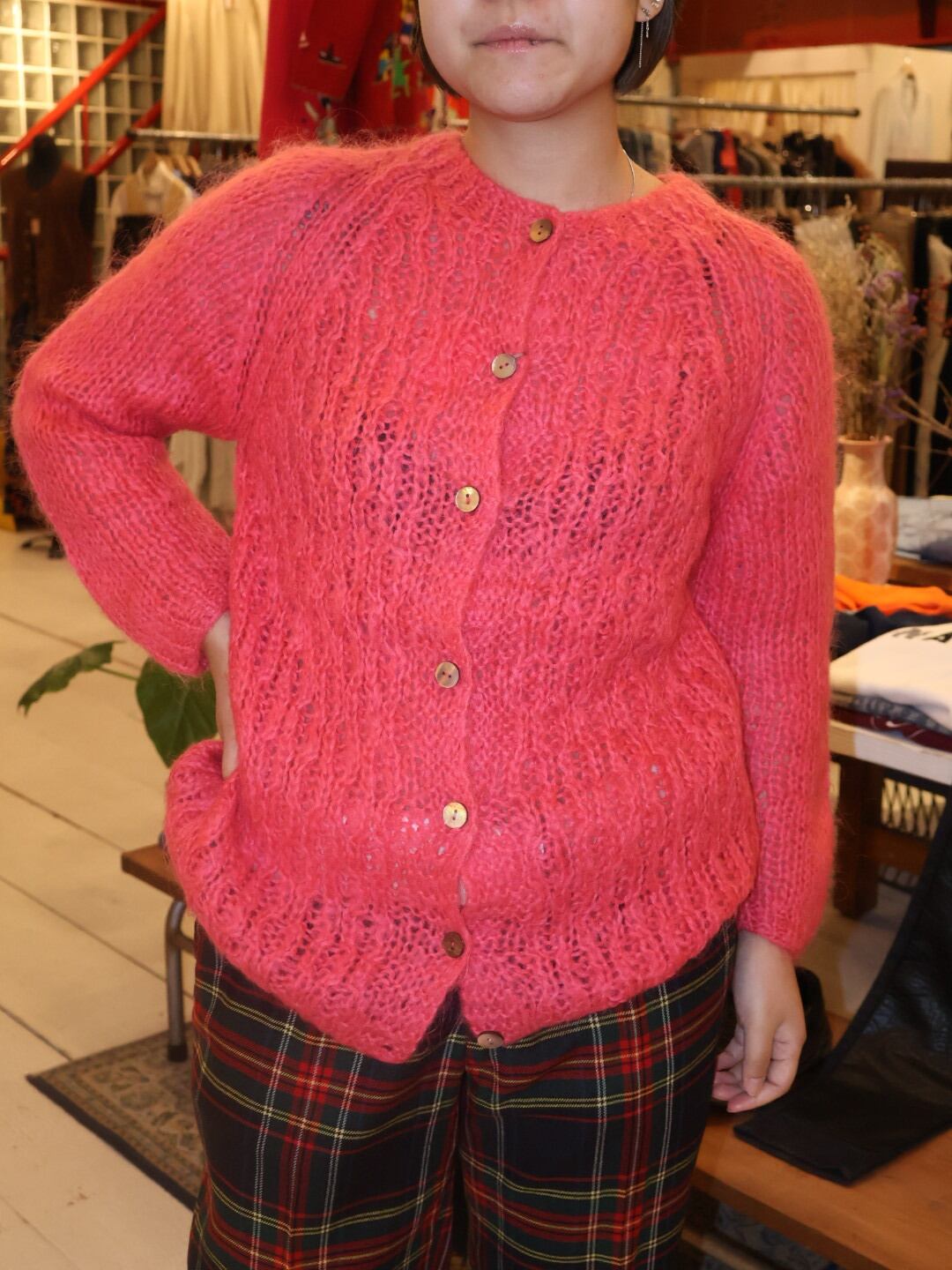 made in Italy mohair knit cardigan【1667】 | vivie 