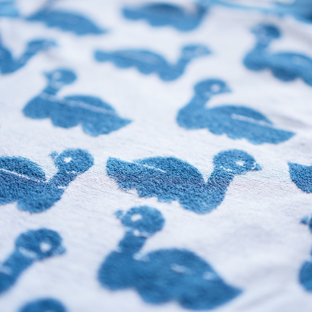 〈 mina perhonen 24SS 〉 sea birds / Tシャツ / ACS8372P / blue / 90〜100