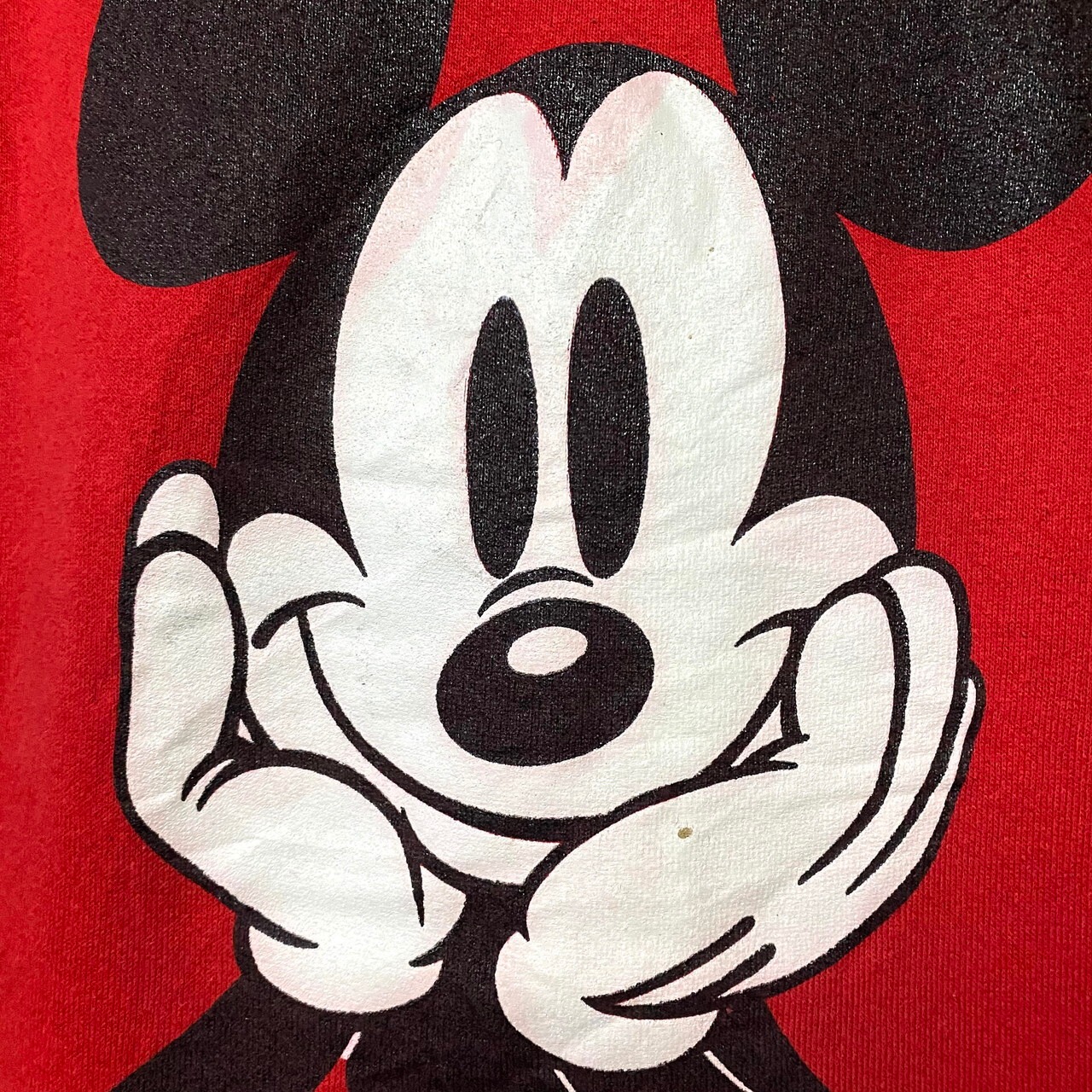 90年代 ディズニー ミッキーマウス プリントスウェット レディースXL 