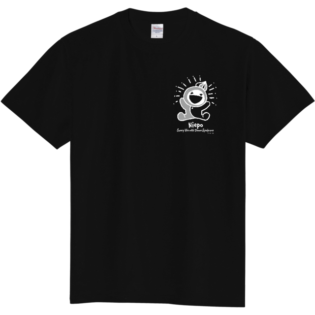 Tシャツ【モノクロニポ：ブラック】