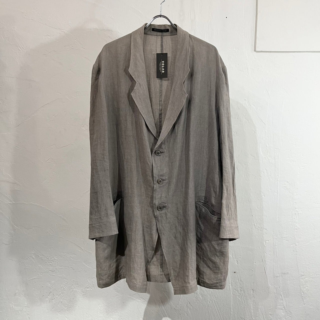 2017ss Yohji Yamamoto POUR HOMME 3B Linen Long Jacket | VOLAR