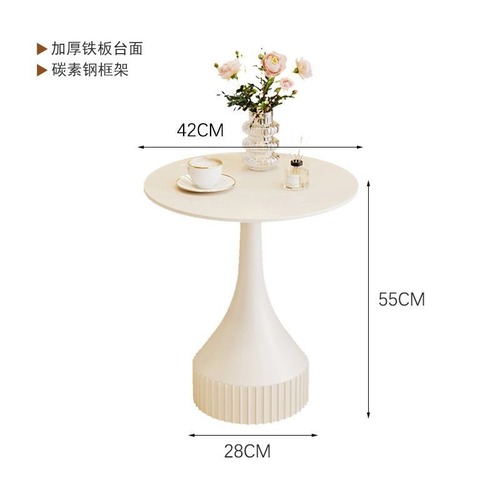 丸 サイドテーブル 丸天板 ラウンド テーブル ミニテーブル 家具 カフェ リビング カフェ リビング バー テーブル スモール ダイニング テーブル 多機能 パソコン デスク エレガント 在宅ワーク 軽量 ヴィンテージ ナチュラル 白 高さ55cm