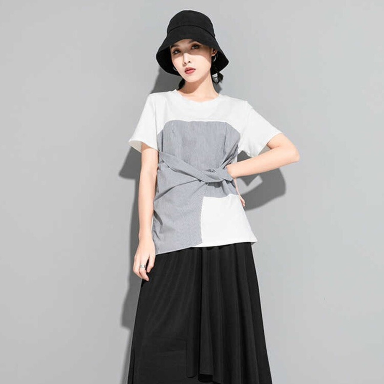 Stripe Knot T-shirt / ストライプ ノット Tシャツ