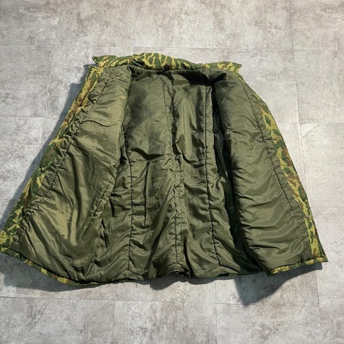 90s TTsKO カモフラージュ 中綿 キルティングライナー アモベルト 弾薬用ポケット バックストラップ 総柄 ロシア製 jacket 詳細写真2