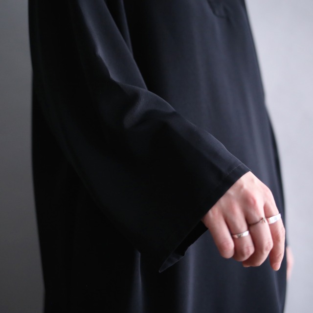 "刺繍" collar beautiful embroidery design loose pullover（dead stock）