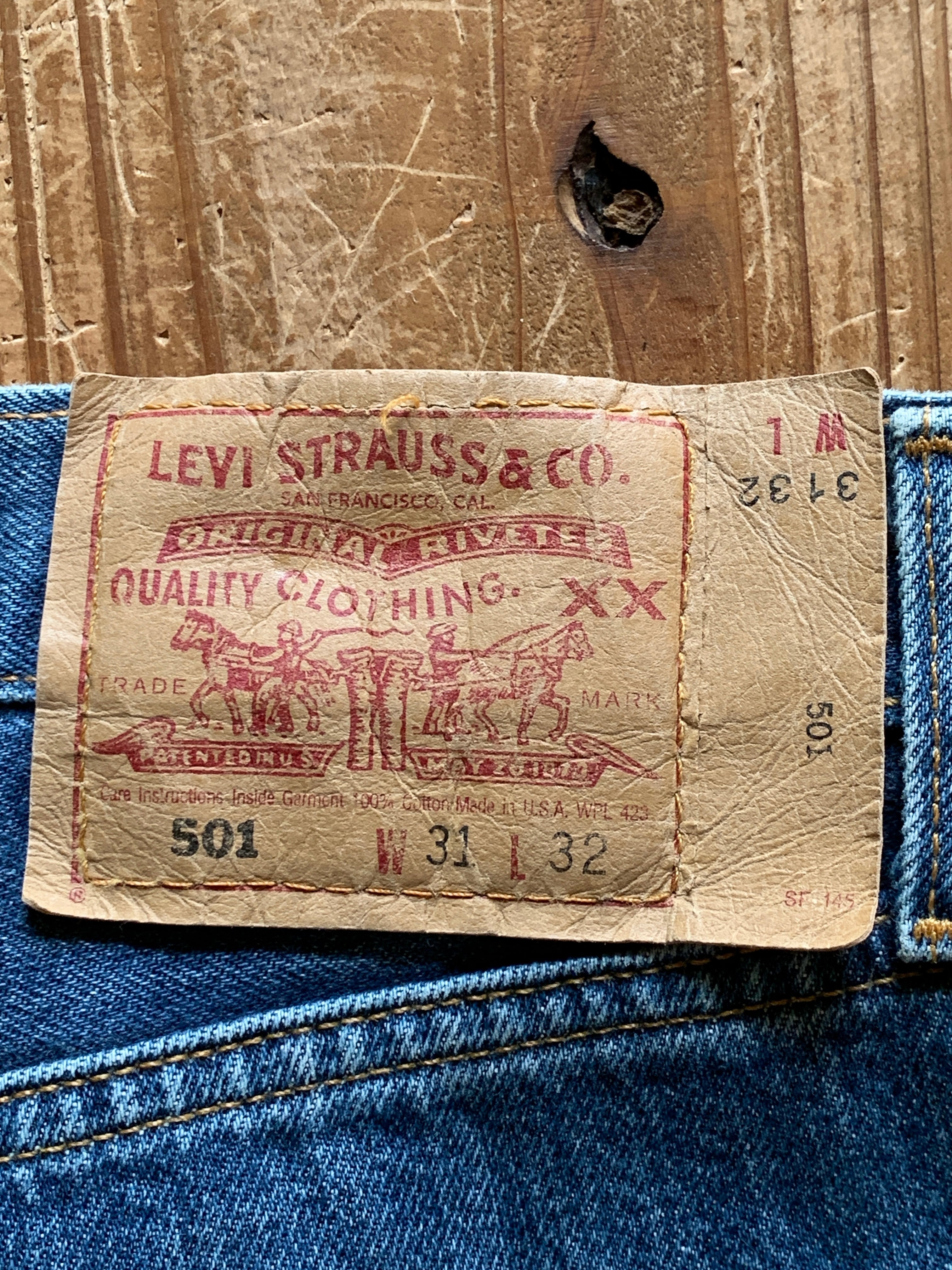 90's Levi's 501 デニムパンツ 良雰囲気 表記(31x32) USA製