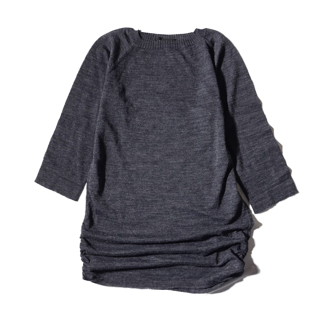 cividini    gather drape knit   pullover