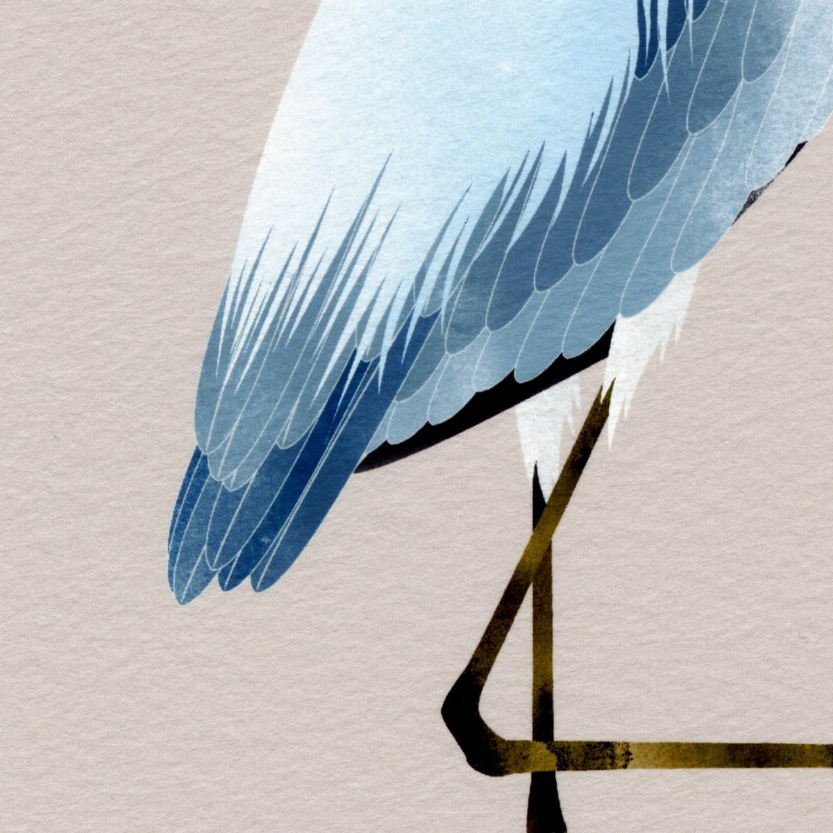 アオサギ油彩画 アオサギ油彩画 - メルカリ