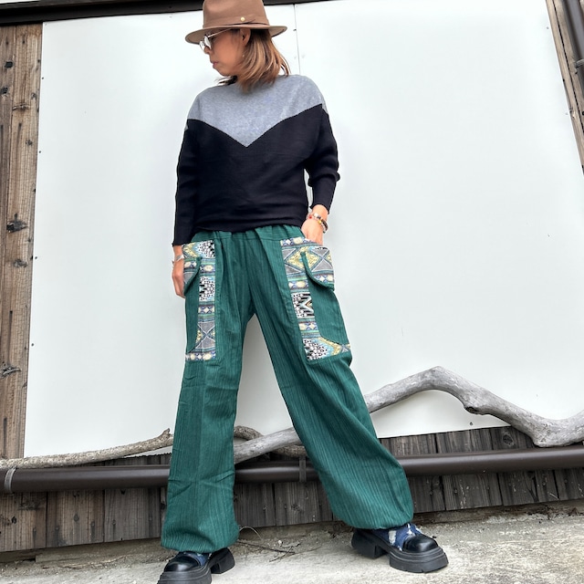 ビッグポケットゆったりパンツ