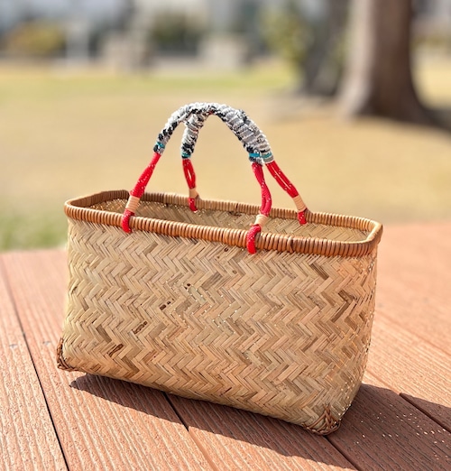 温泉かごバッグ　市場かご