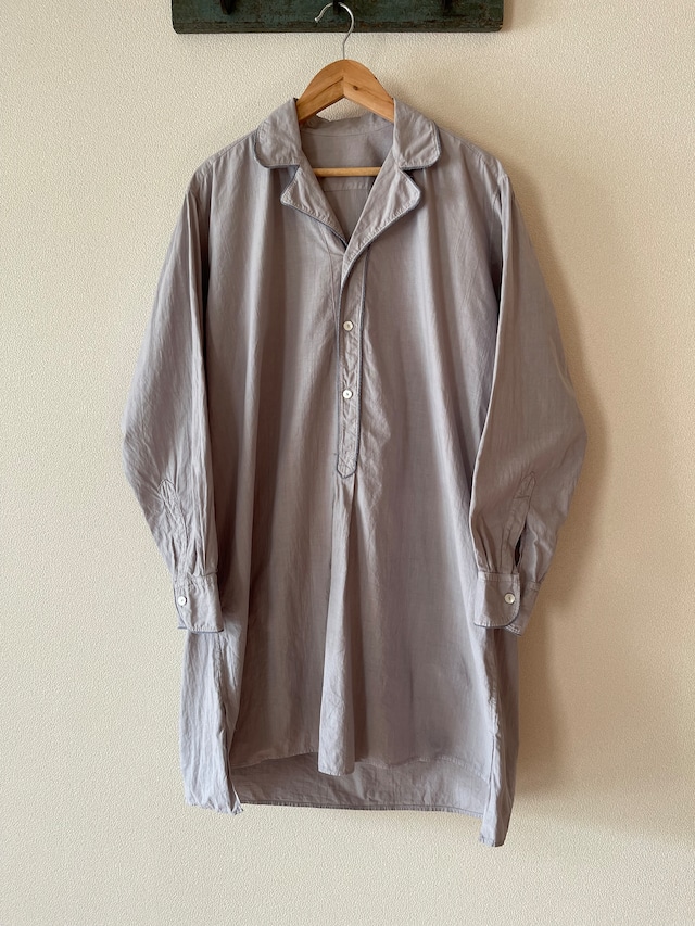 Italian vintage linen sleeping shirt overdye
