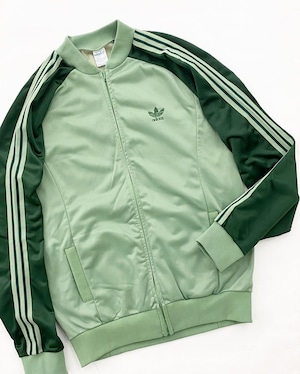 70s vintage "adidas"track top light green x green