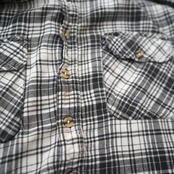 70s Andrew St. John check hoodie shirt