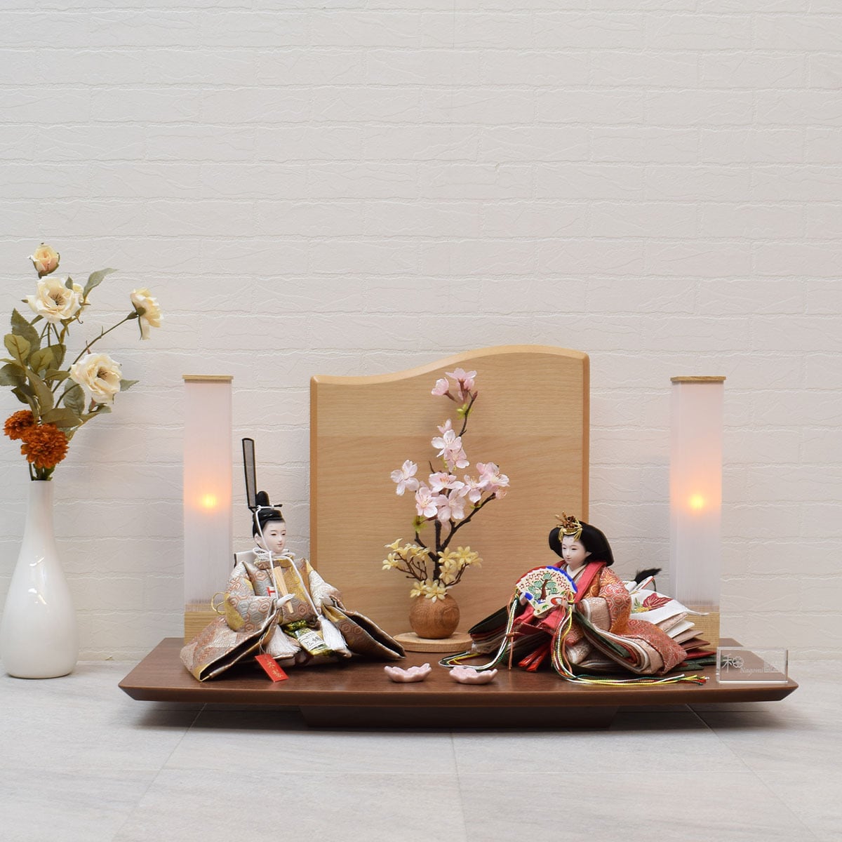 雛人形 親王飾り＜詩鶴＞｜おしゃれ｜モダン｜コンパクト