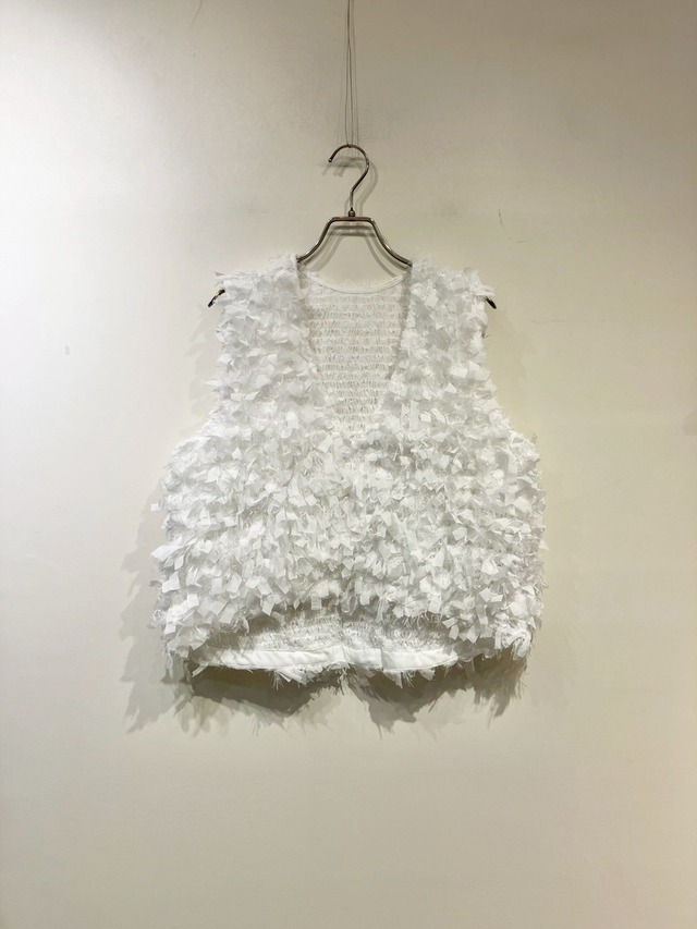 PICCIN　リボンフリンジベスト