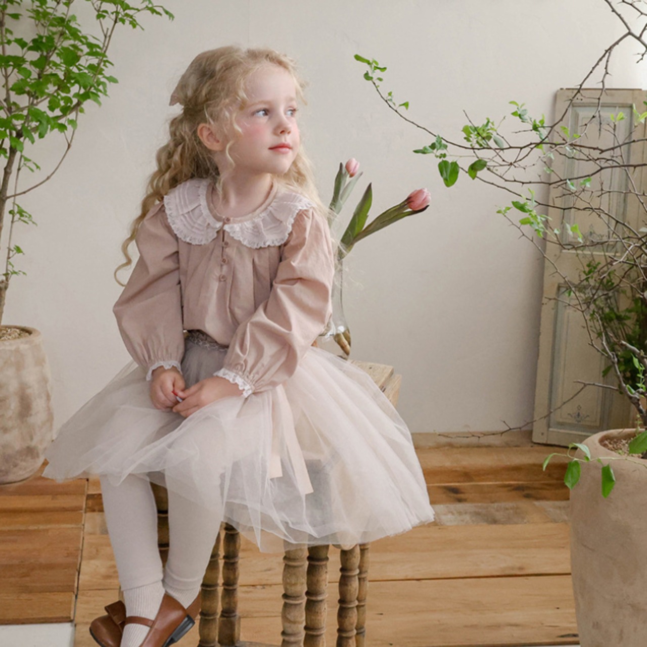 「予約販売」秋ドールカラー長袖ブラウス