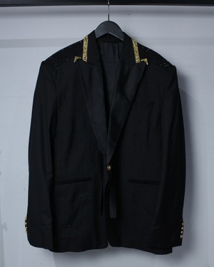 【Caka BLACK】Luxury Decoration Vintage Tuxedo Jacket